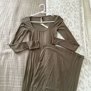 Skims lounge long sleeve dress